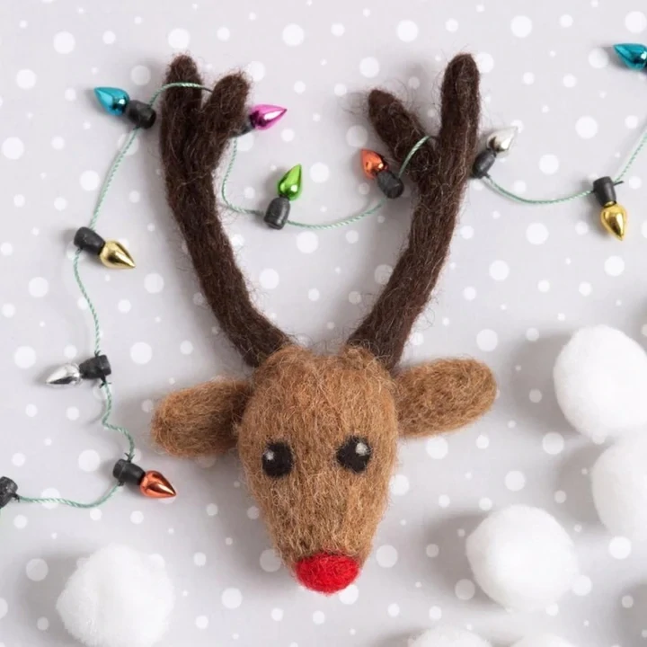 Rudolph Brooch Felt Craft Kit