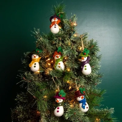 Felt Snowman Ornaments