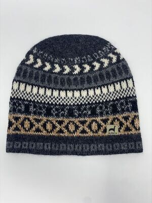 Peruvian Natural Alpaca Cap - Charcoal