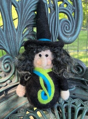 Needle Felted Halloween Witch