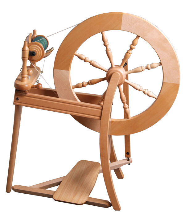 Traditional Spinning Wheel Double Drive