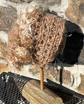 Alpaca Hat with Art Yarn