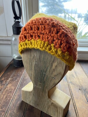 Striped Alpaca Wool Cap