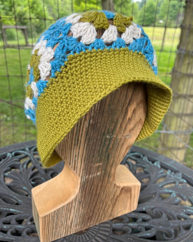 Alpaca Granny Square Bucket Hat