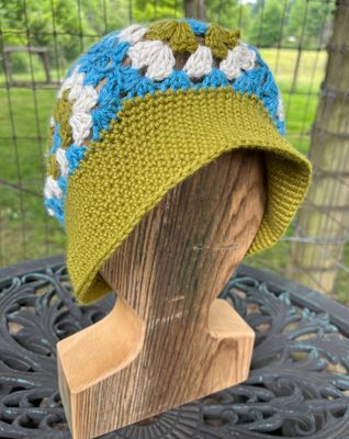 Alpaca Granny Square Bucket Hat