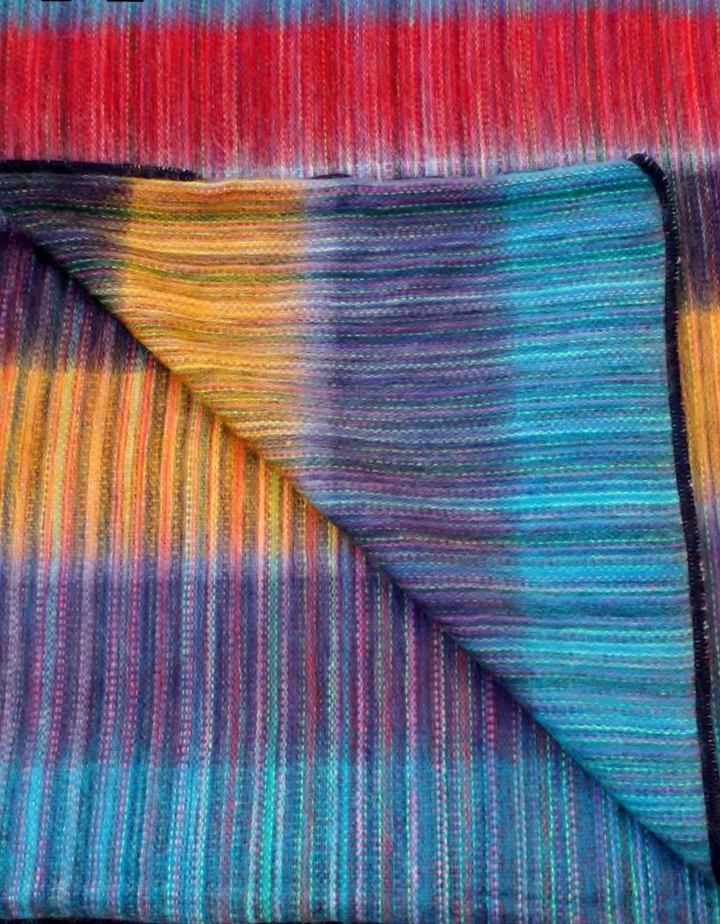 Alpaca Bed Blanket - Striped