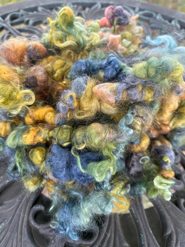 Hand-spun Art Yarn - Neptune