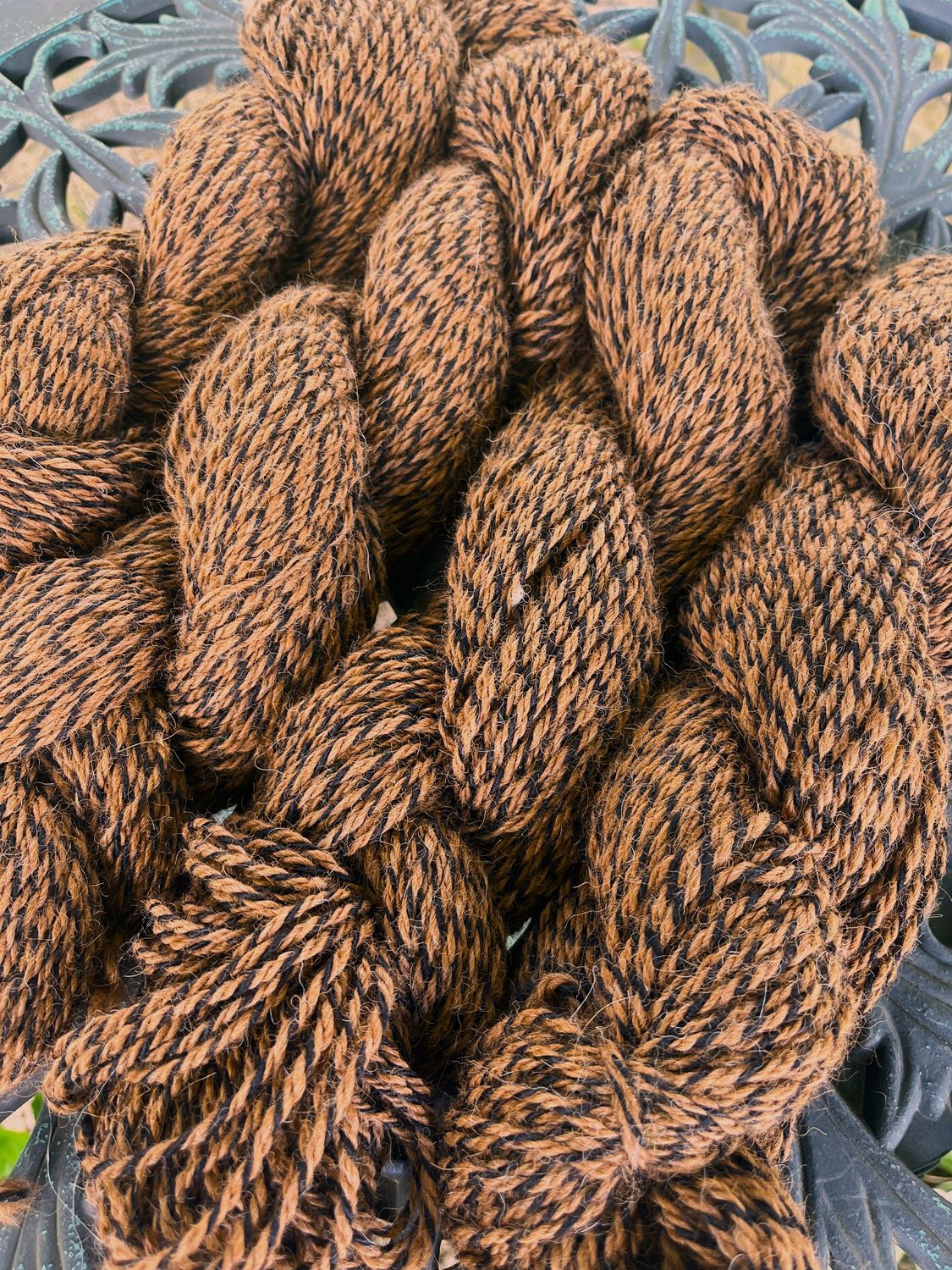Barberpole Alpaca Yarn - Sunscape and Amelia