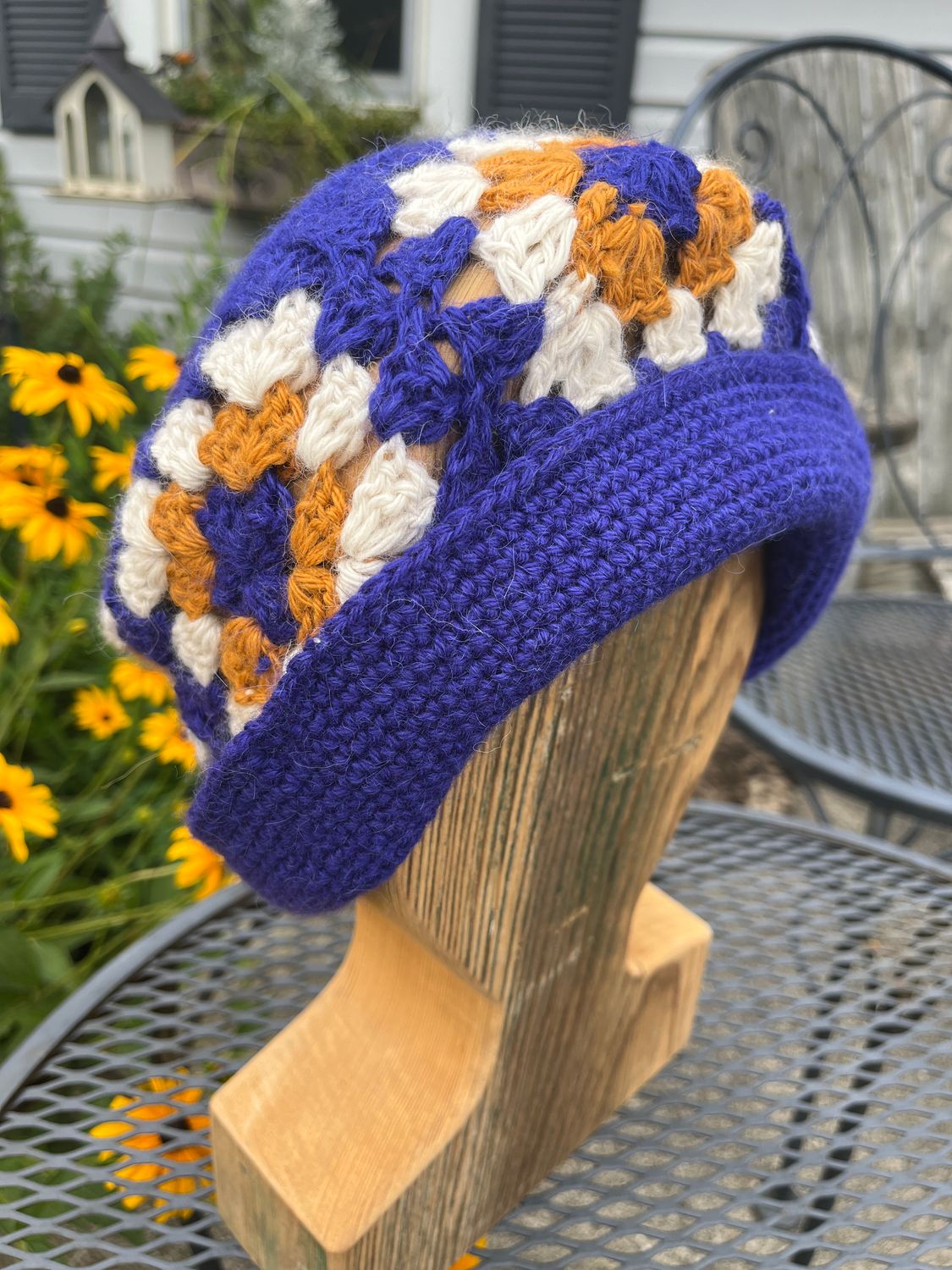 Alpaca Granny Square Bucket Hat