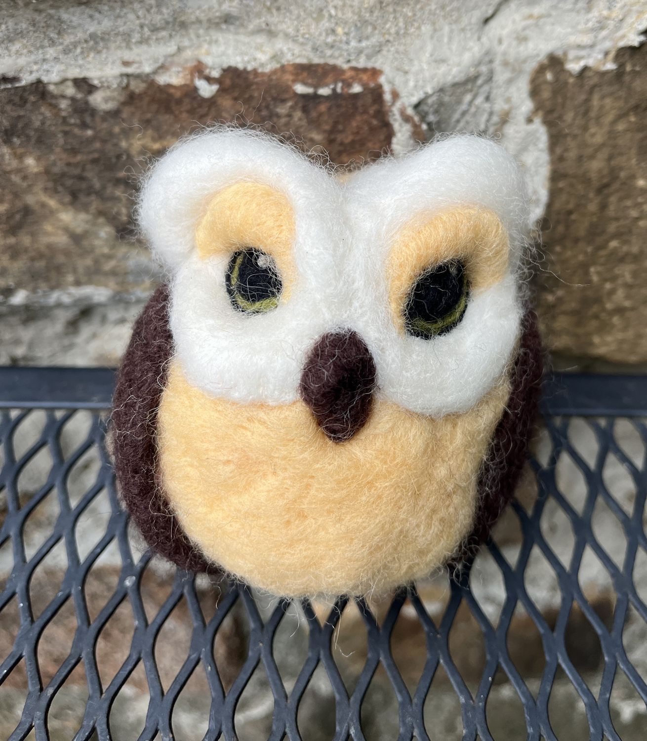 Handcrafted Needle Felted Owl