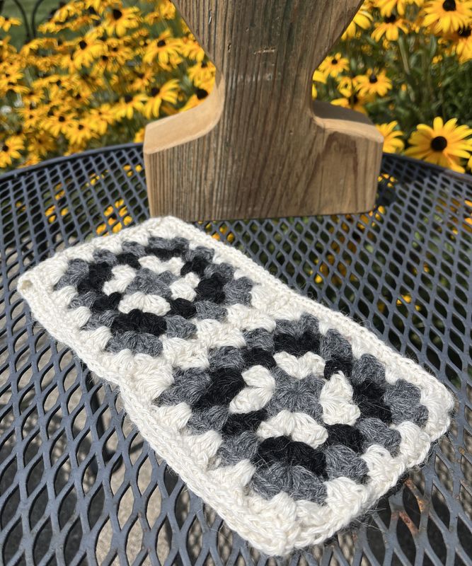 Alpaca Granny Square Headband