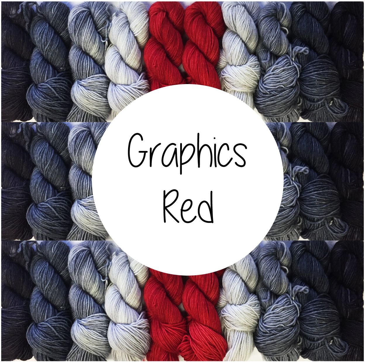 Mini Madness Yarn Packets - Graphics Red