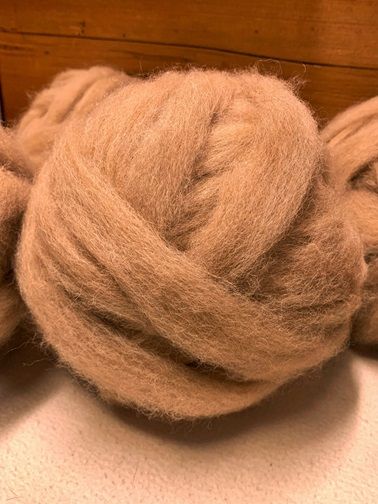 Alpaca Roving - Dark Fawn