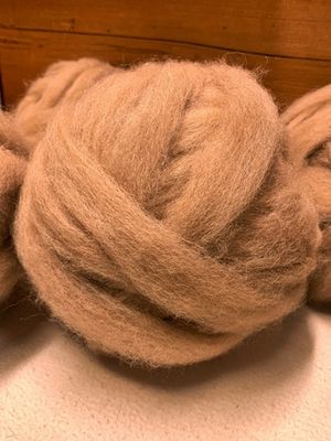 Alpaca Roving - Dark Fawn