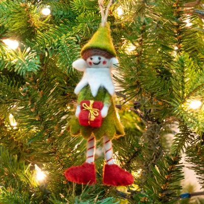 Felt Elf Ornament
