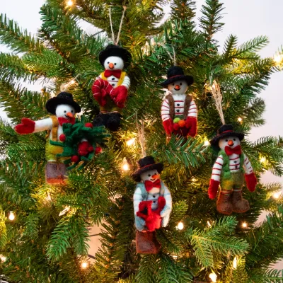 Felt Snowman Ornament
