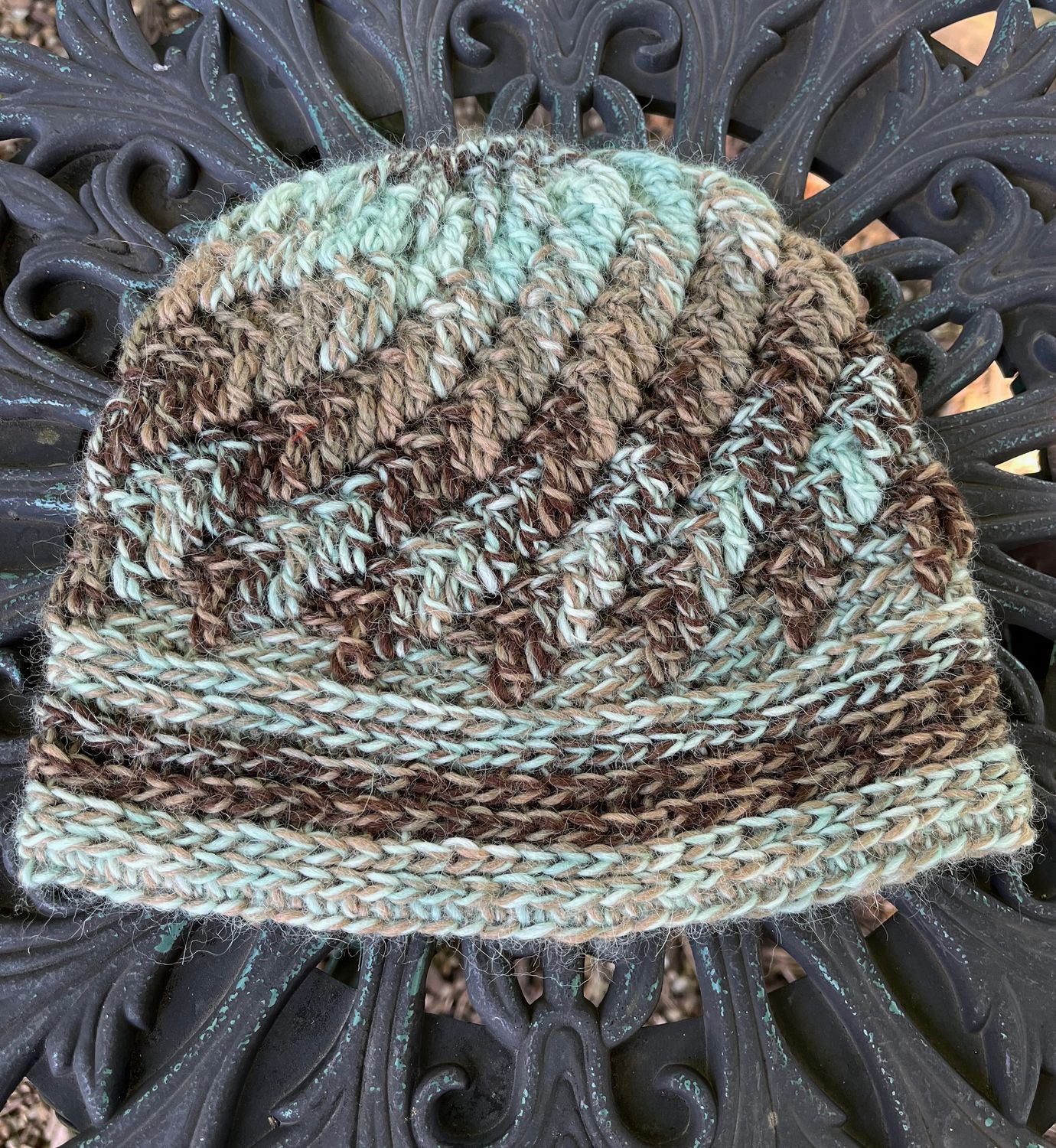 Espiral Alpaca Hat - Mint Chip