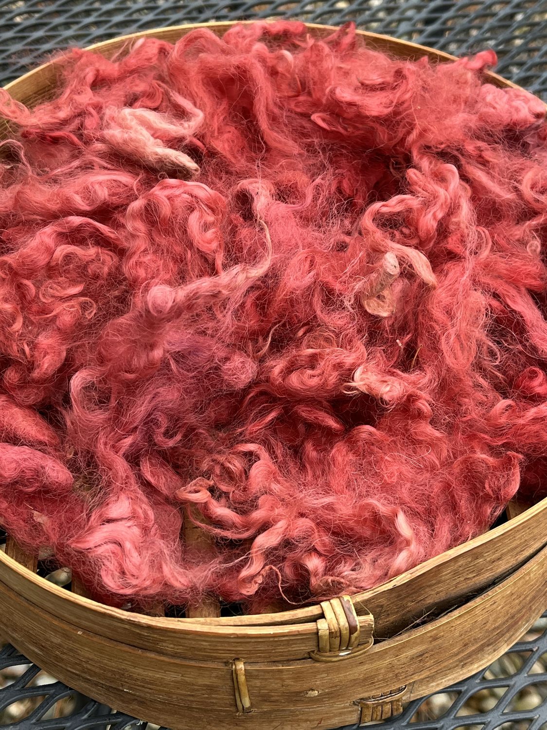 Mohair, 5 Inches - Cranberry