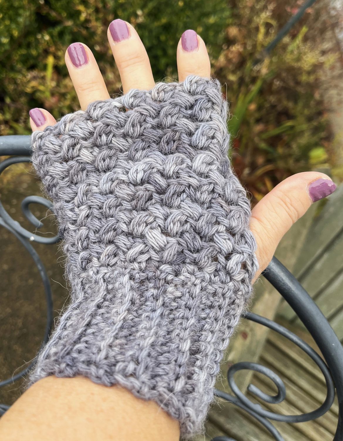 Alpaca Fingerless Gloves - Birches