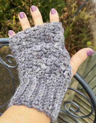 Alpaca Fingerless Gloves - Birches