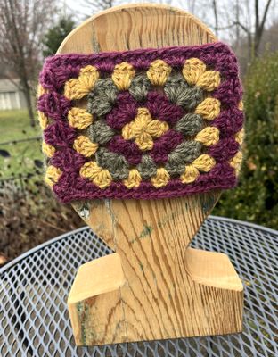 Alpaca Granny Square Headband