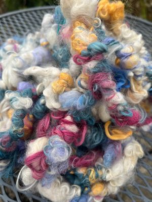 Hand-spun Art Yarn - Everything Nice