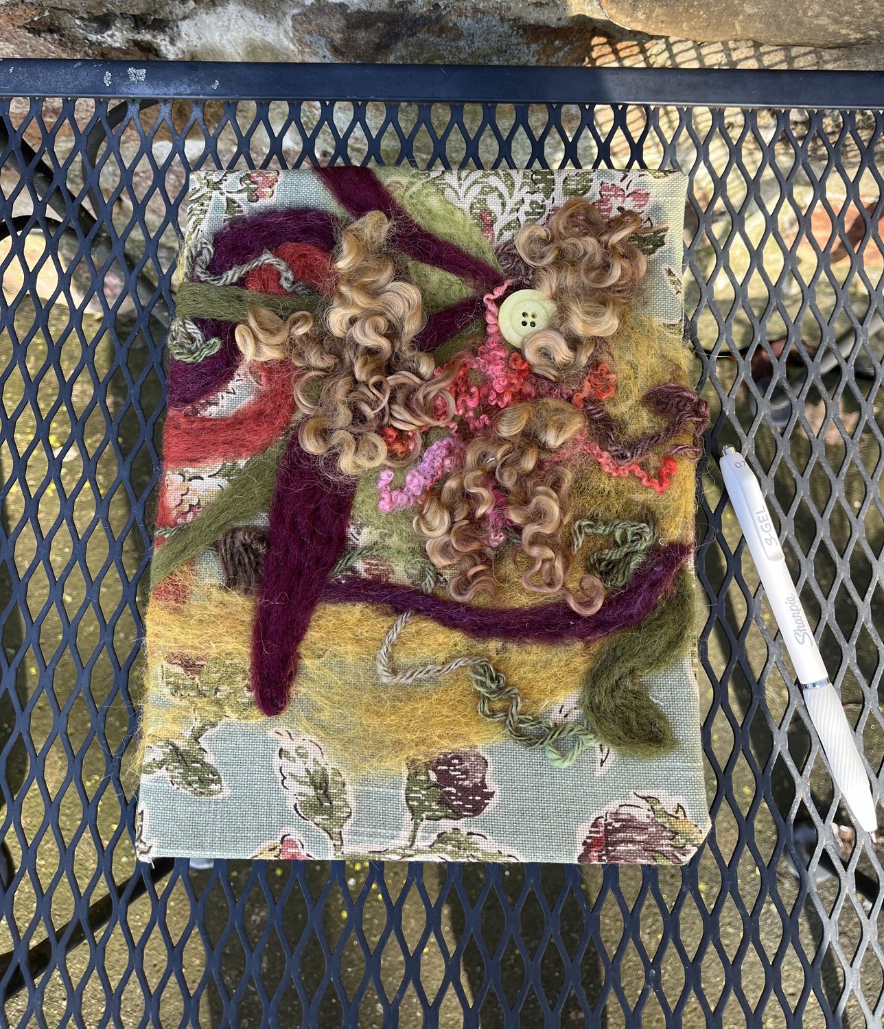 Handmade Felted Fabric Journal