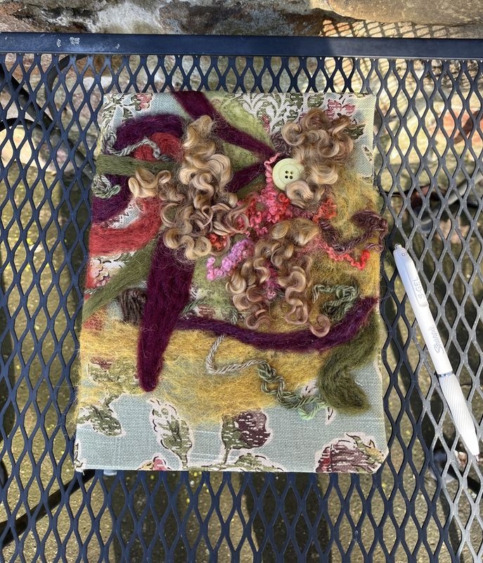 Handmade Felted Fabric Journal