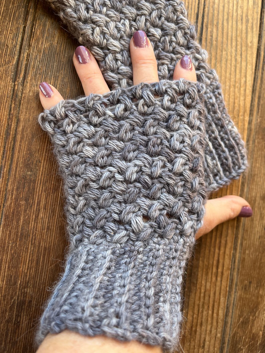 Alpaca Fingerless Gloves - Birches