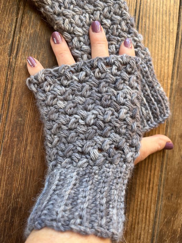 Alpaca Fingerless Gloves - Birches