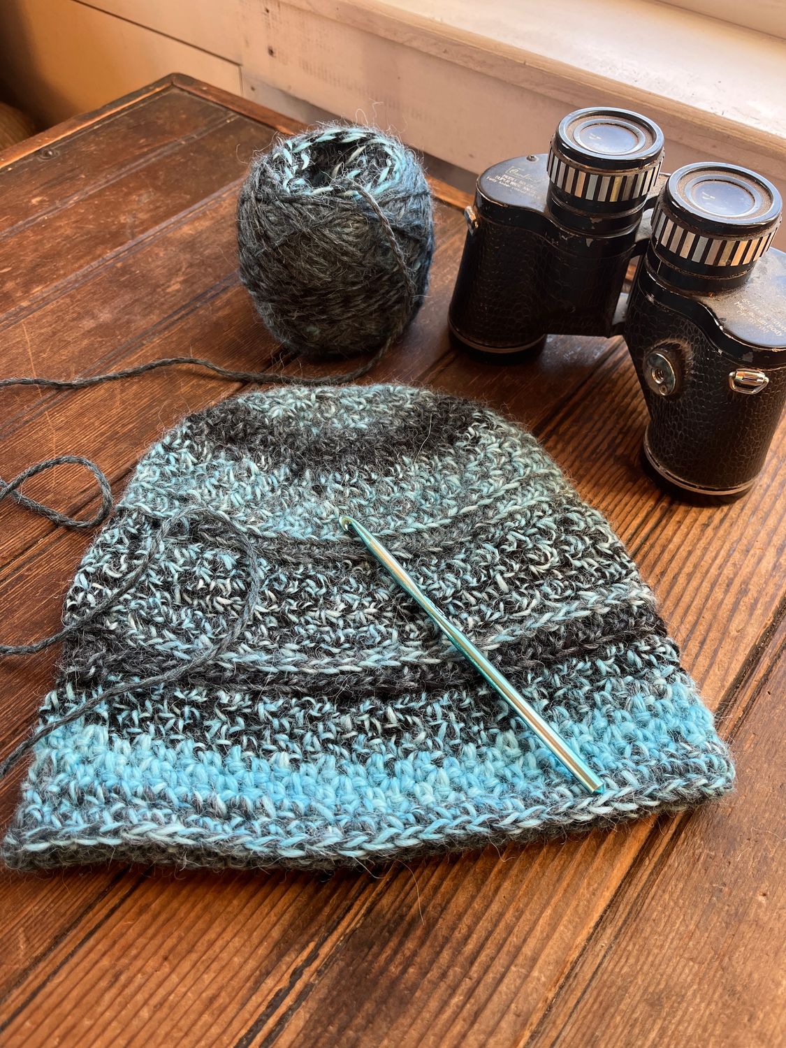 Espiral Alpaca Hat - Blue Curacao