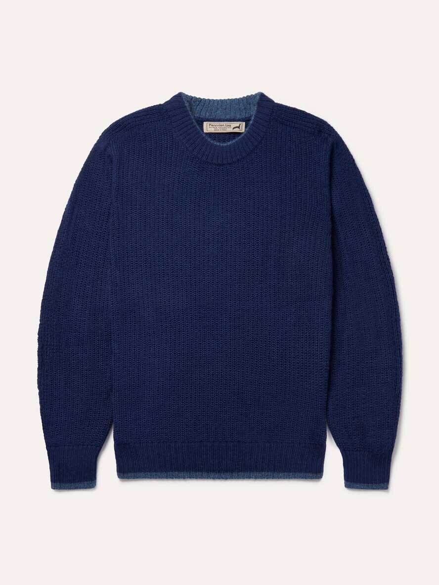 Sebago Alpaca Sweater, Size: Small, Color: Navy Blue