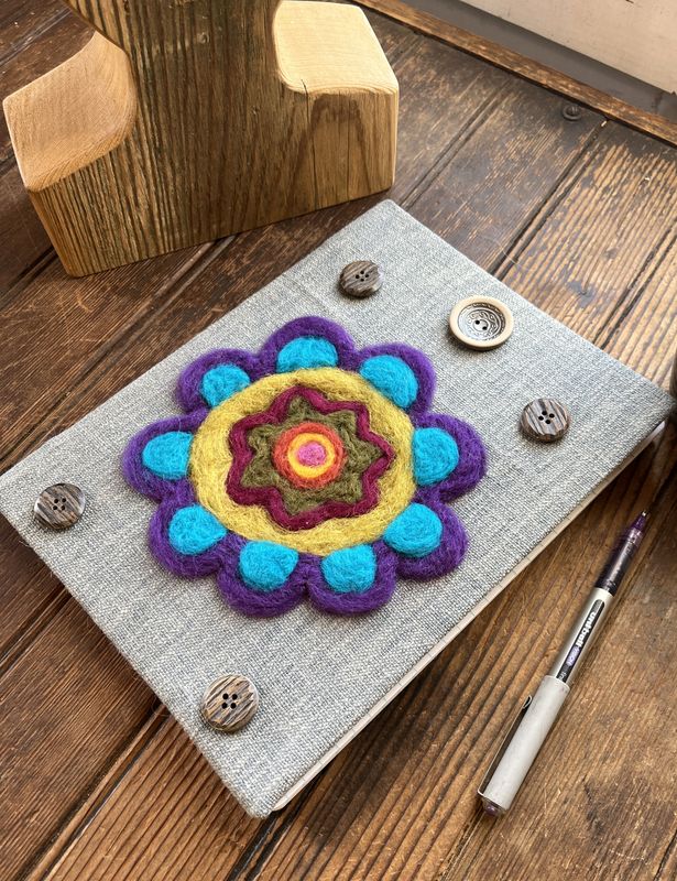 Handmade Felted Fabric Journal