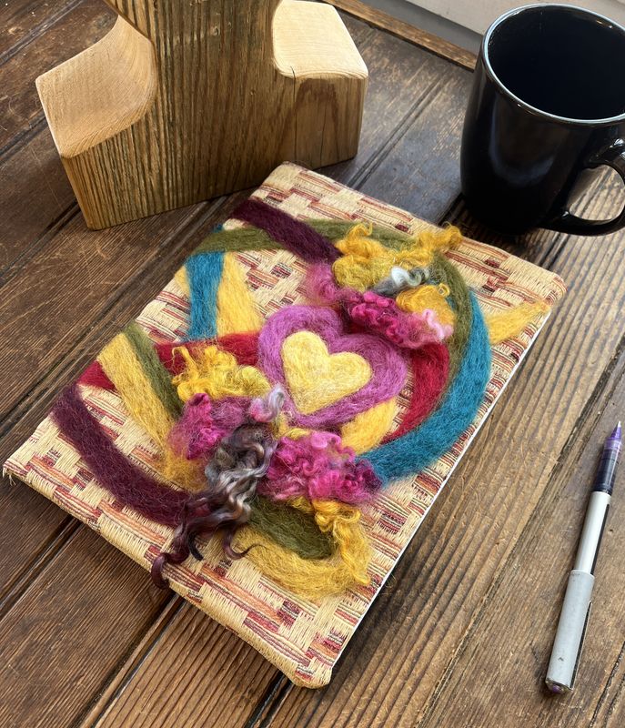Handmade Felted Fabric Journal