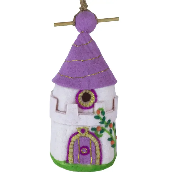 Felt Birdhouse - Fairy Castle