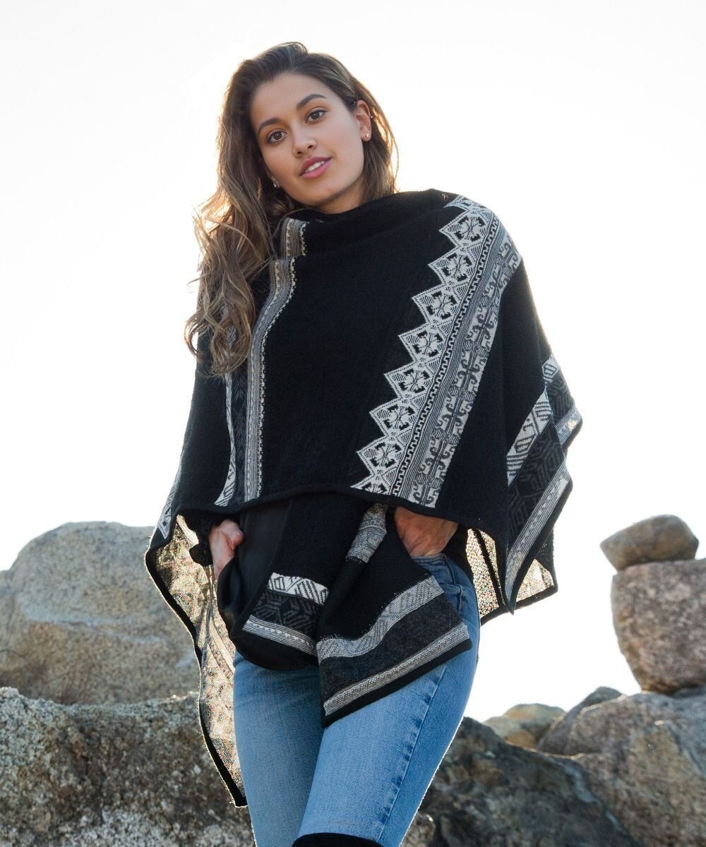 Colca Canyon Alpaca Ruana