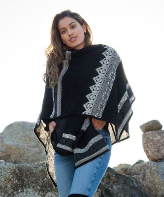 Colca Canyon Alpaca Ruana