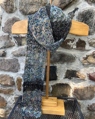 Espiral Spring Petals Alpaca Scarf - Atlantis