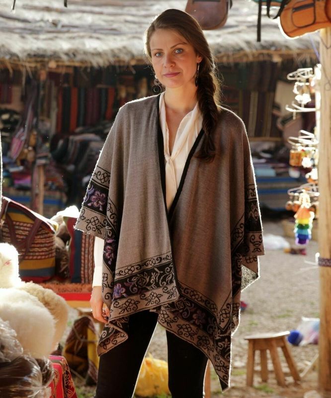 Violetta Alpaca Ruana
