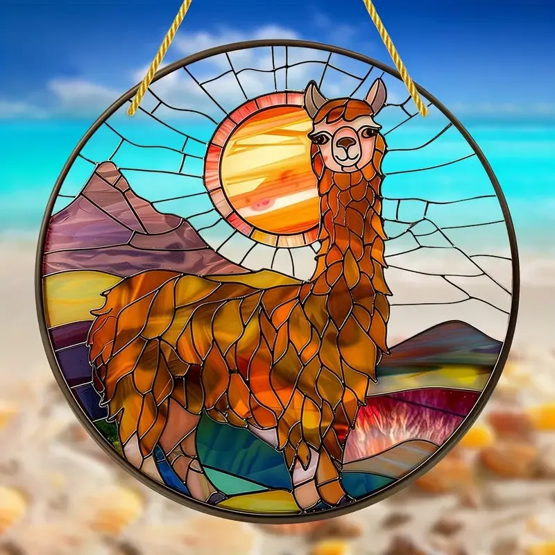 Charming Alpaca Suncatcher