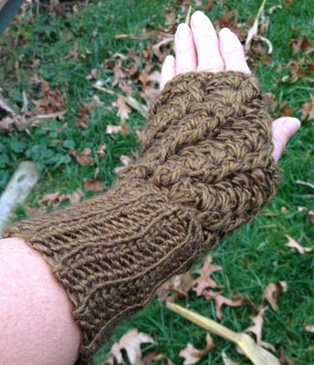Twisted Stitch Astral Fingerless Gloves