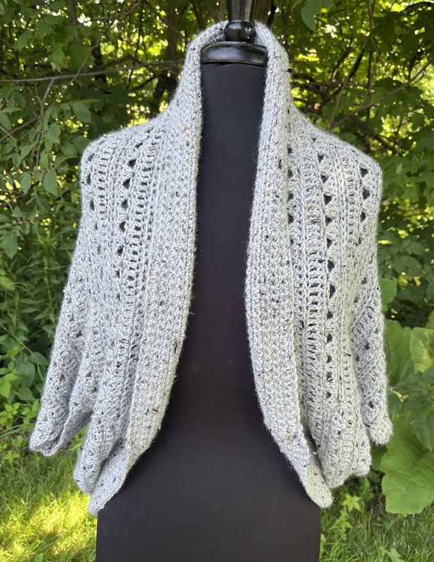 Hand-Crocheted Alpaca Shrug