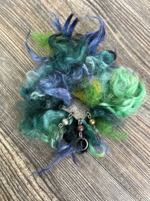 Forest Whimsy Fiber Brooch