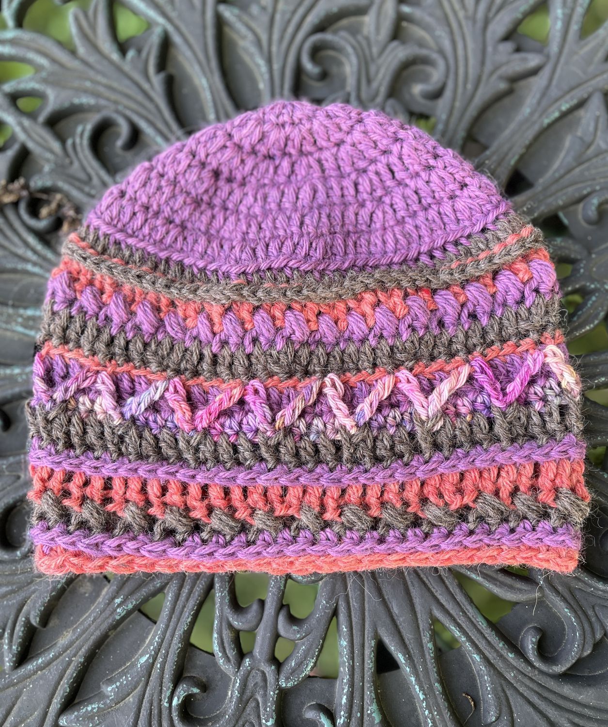 Hand-Crocheted 100% Alpaca Hat