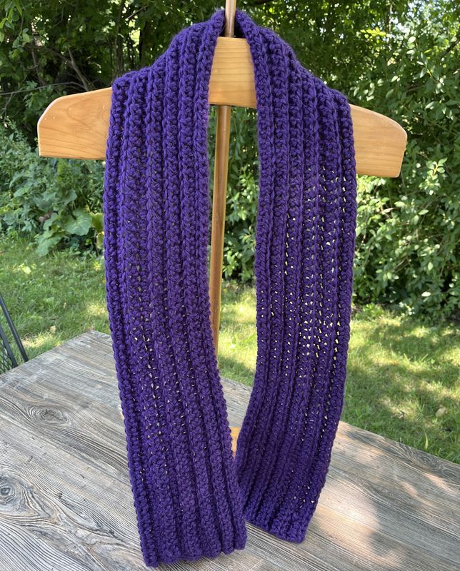 Bulky Ribbed Scarf - Majestic