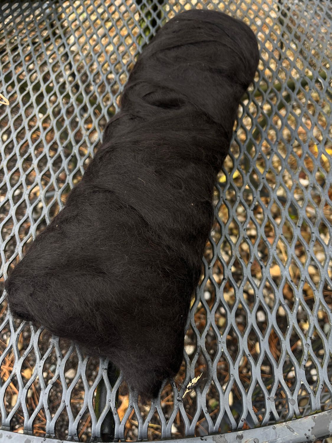 Suri Alpaca Roving - Black