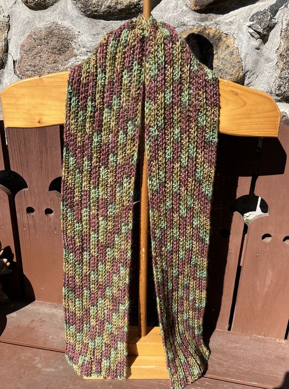 Ribbed Alpaca Scarf - Into the Pines