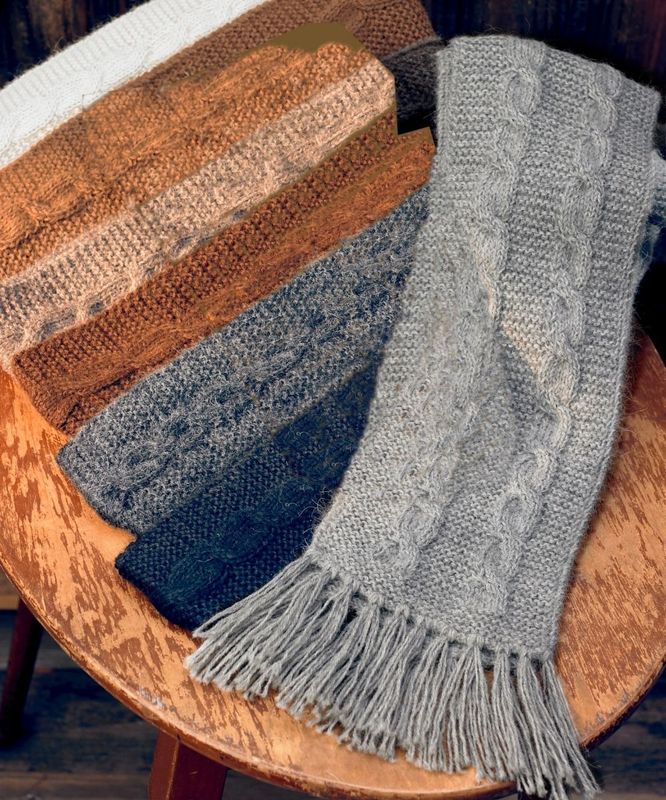 Trenza Cable Alpaca Scarves