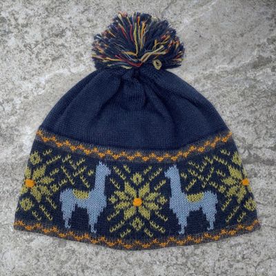 Alpaca Herd Hat - Blue