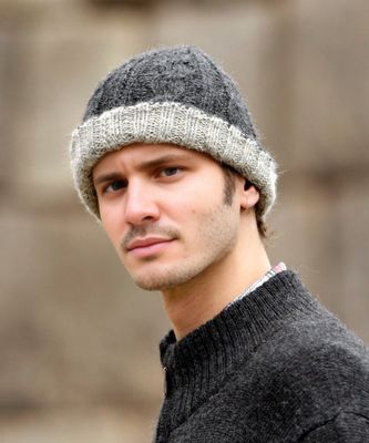 Reversible Trenza Alpaca Hat